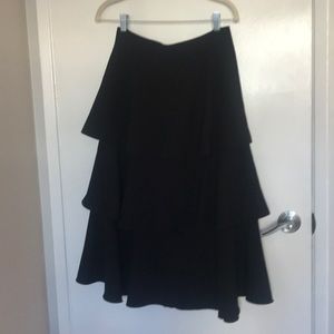 Like New - Zara - Three Tiered Black Skirt - M